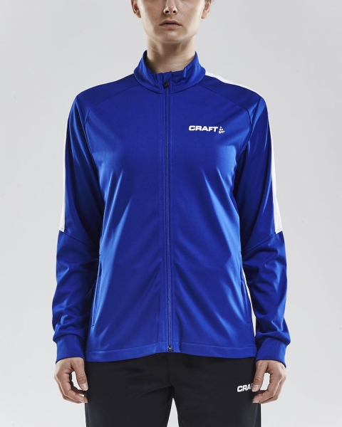 Damen Trainingsjacke Craft Progress Jacket - Blau/Weiß